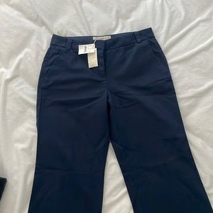 J. Crew classic twill chino Navy Blue pant for women Size 8P